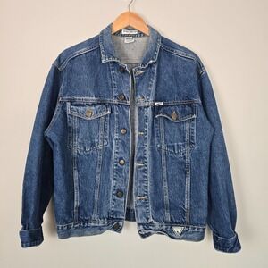 Guess‎ Georges Marciano Mens Vintage Denim Jacket Made in USA Size L 80s Trucker